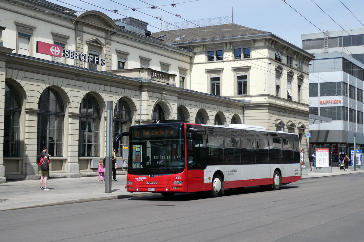 (286'672) - SW Winterthur - Nr. 235/ZH 661'235 - MAN am 2. Mai 2026 beim Hauptbahnhof Winterthur