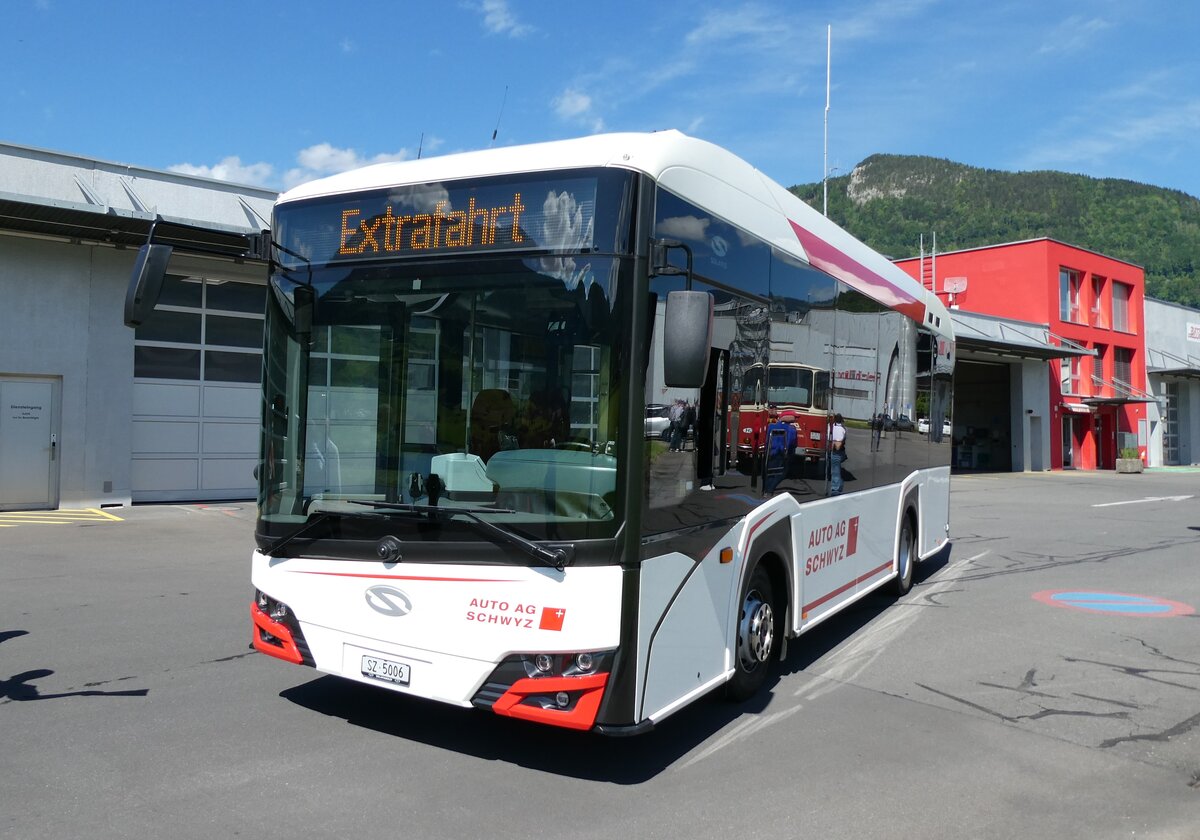 (286'881) - AAGS Schwyz - Nr. 6/SZ 5006 - eSolaris am 9. Mai 2026 in Ibach, Busdepot