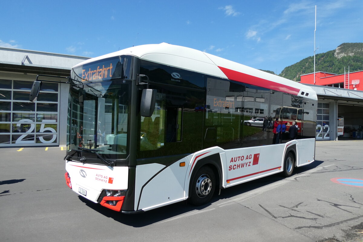 (286'882) - AAGS Schwyz - Nr. 6/SZ 5006 - eSolaris am 9. Mai 2026 in Ibach, Busdepot