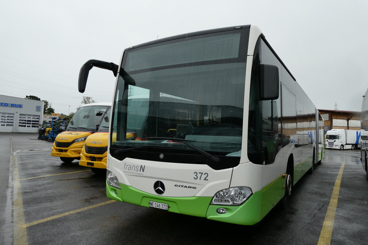 (286'961) - transN, La Chaux-de-Fonds - Nr. 372/NE 146'372 - Mercedes am 14. Mai 2026 in Kerzers, Interbus