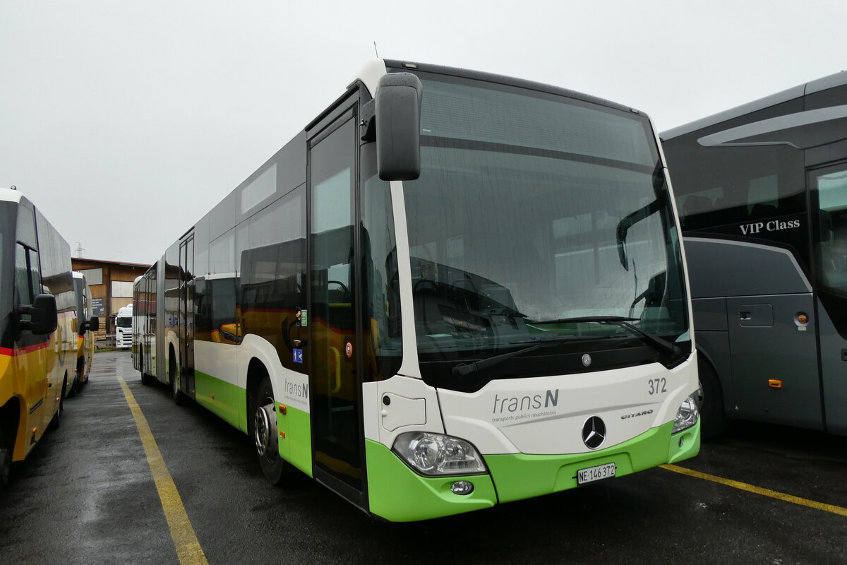 (286'962) - transN, La Chaux-de-Fonds - Nr. 372/NE 146'372 - Mercedes am 14. Mai 2026 in Kerzers, Interbus