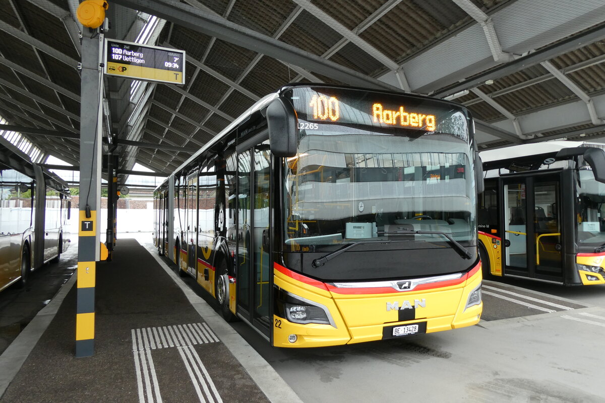 (287'004) - Steiner, Ortschwaben - Nr. 22/BE 13'428/PID 12'265 - MAN am 16. Mai 2026 in Bern, Postautostation