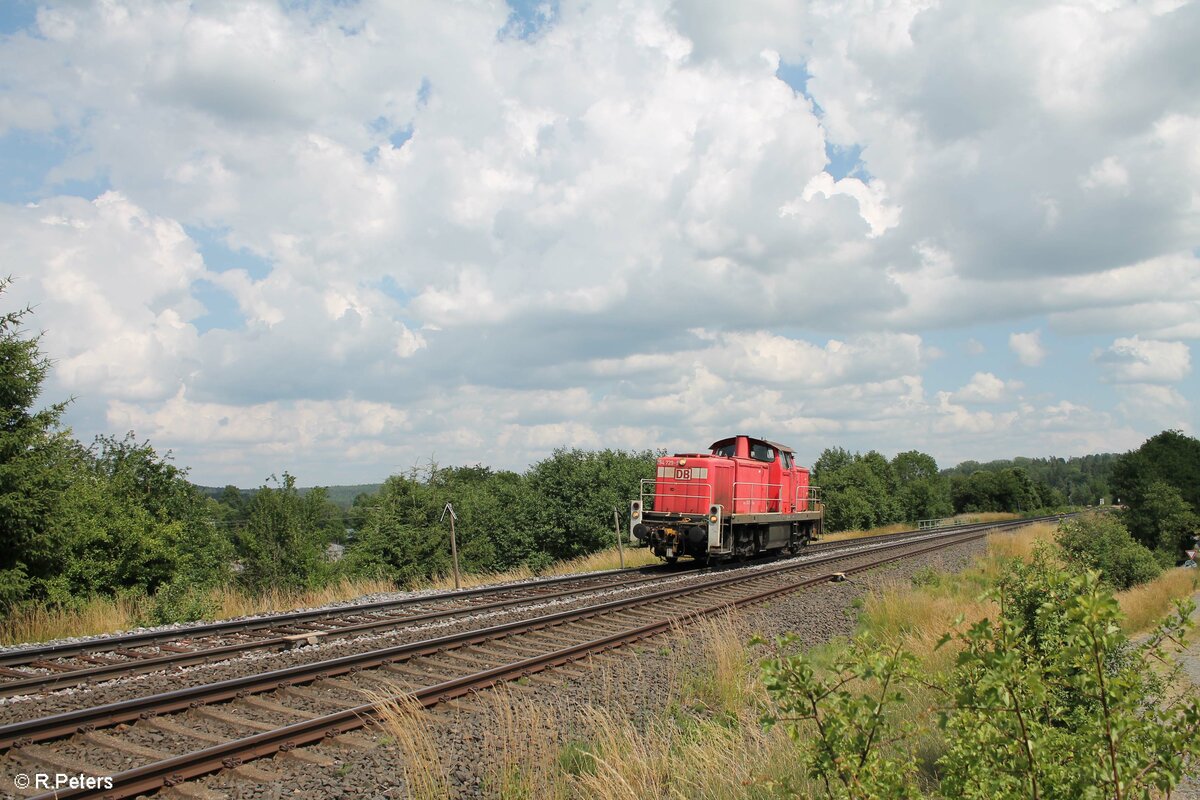 294 729-9 Lz bei Großschlattengrün in Richtung Marktredwitz. 30.06.22