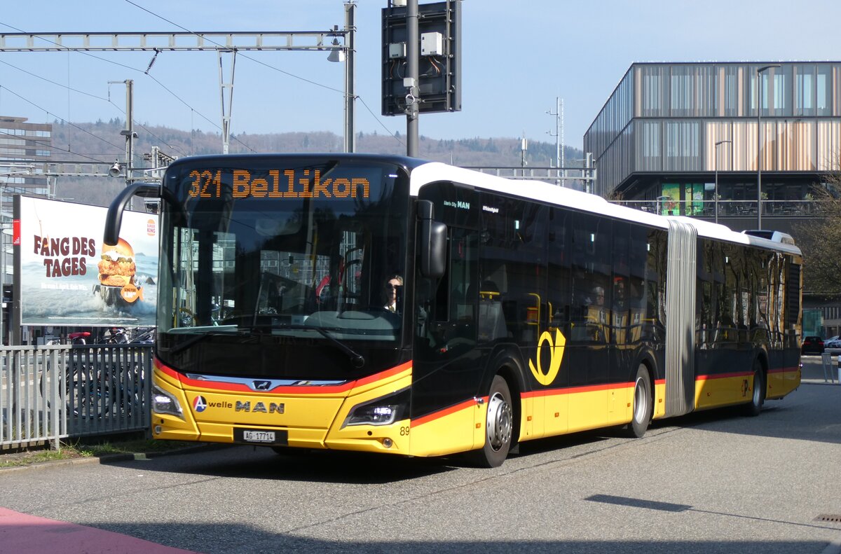 (295'491) - Steffen, Remetschwil - Nr. 89/AG 17'714/PID 12'044 - MAN am 19. M�rz 2026 beim Bahnhof Baden