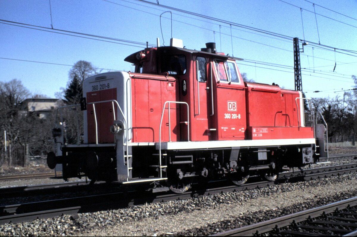 360 201-8 in Ulm am 02.03.1997.