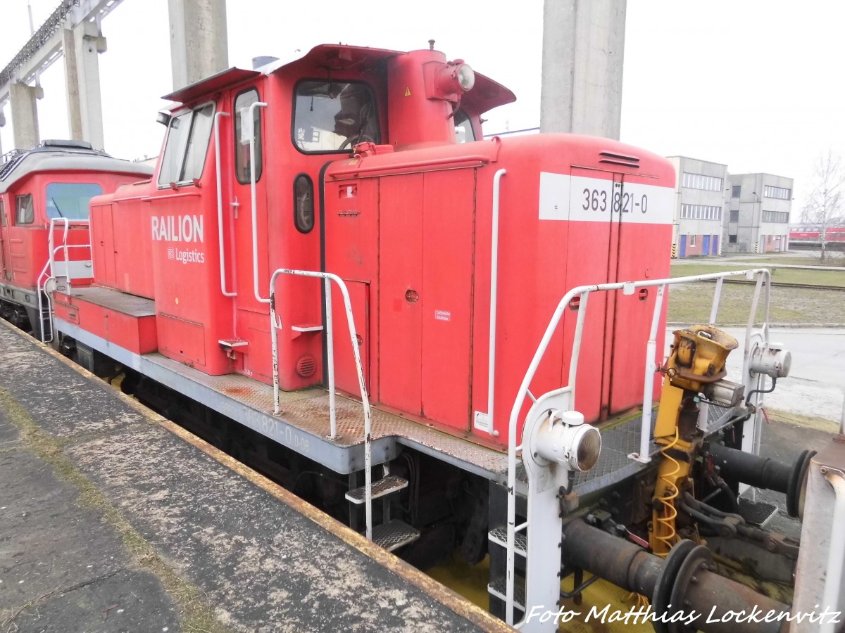 363 821 abgestellt in Mukran/R�gen am 2.1.16