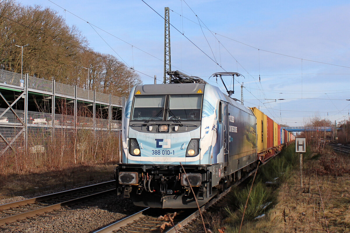 388 010-1 CD Cargo fährt am 16.01.2026 durch Tostedt.