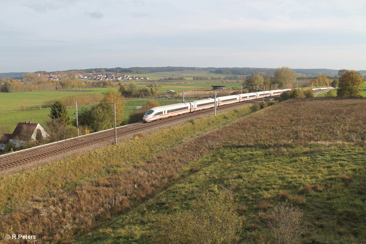 403 005  Baden-Baden  als ICE nach Dortmund bei Fahlenbach. 21.10.17