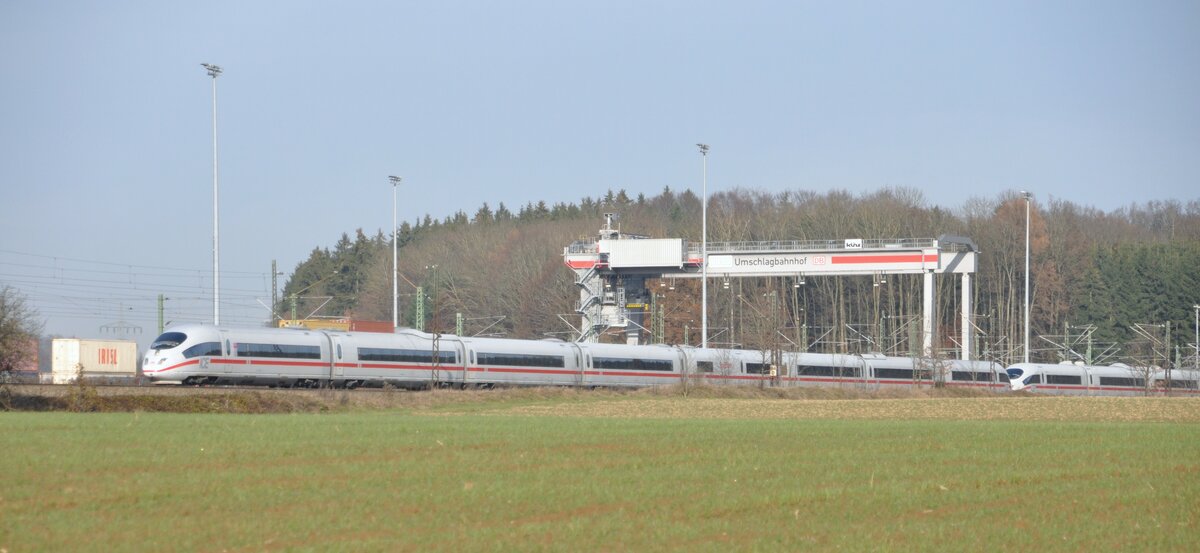 403 582-3 beim Container-Terminalin Beimestetten am 21.11.2019.