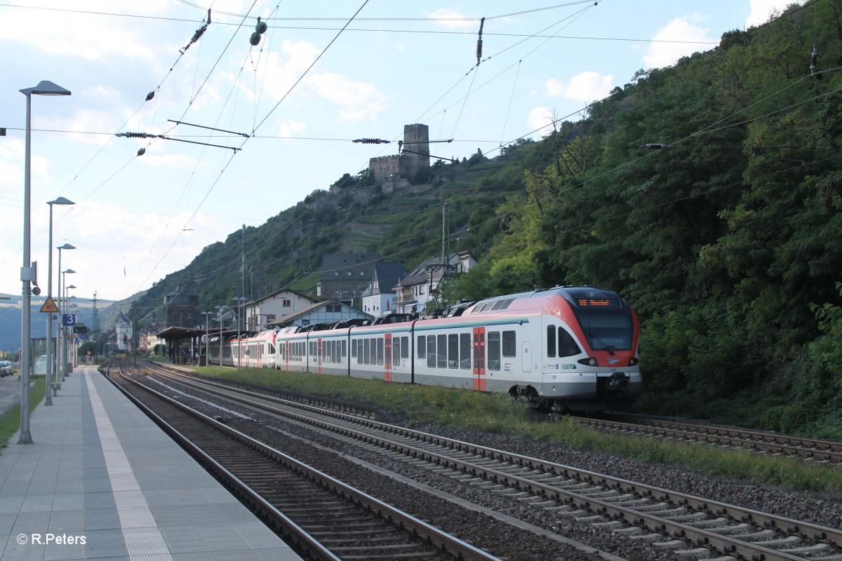 408 + 401 erreichen Kaub als SE25076 Frankfurt/Main - Neuwied. 05.08.14