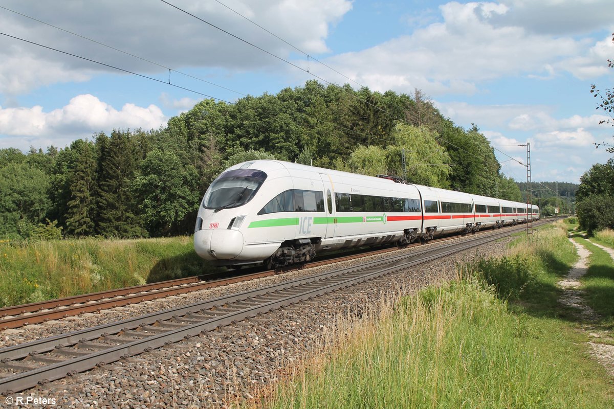 411 032-6  Wittenberge   als ICE 90  Donauwälzer  Wien - Hamburg bei Postbauer-Heng. 03.07.20