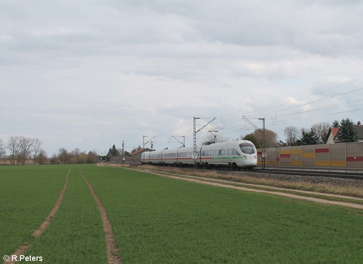 415 004-1  Heidelberg  als EC 26 Wien - Dortmund bei Obertraublingen in Richtung Regensburg. 14.03.20