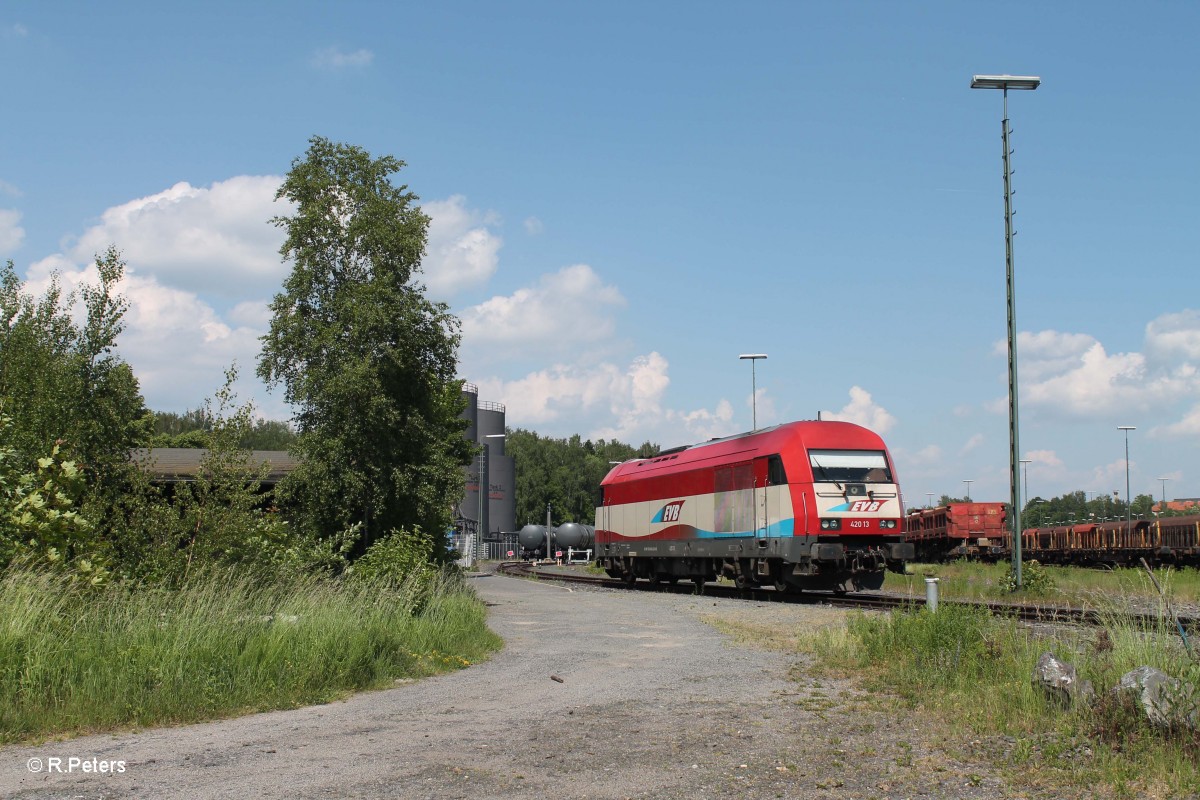 420 11 abgestellt am Tanklager Marktredwitz. 12.06.15