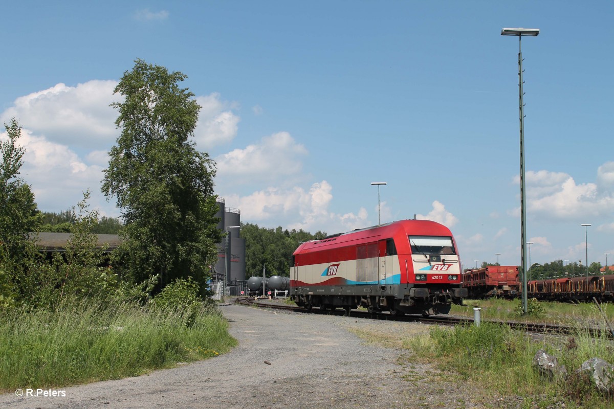 420 11 abgestellt am Tanklager Marktredwitz. 12.06.15