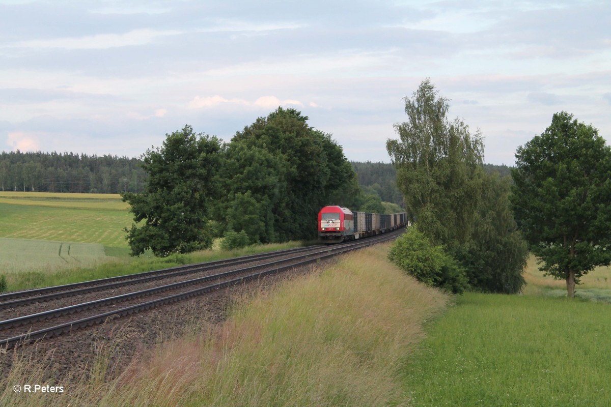 420 13 zieht einen Kesselzug Regensburg - Cheb bei Naabendemreuth. 16.06.15