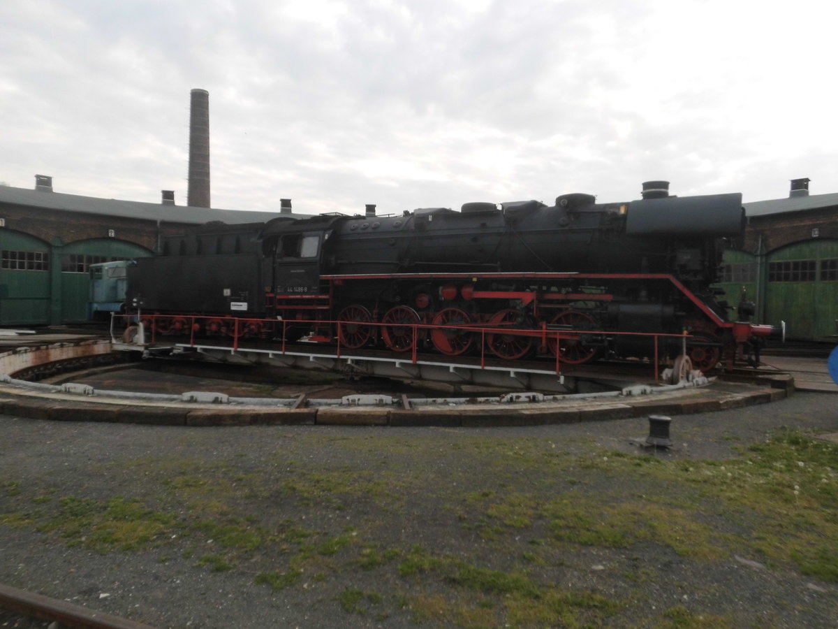 44 1486 auf der Drehscheibe vom Bw Sta�furt am 7.5.17