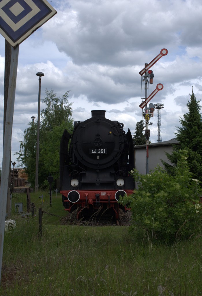 44 351  abgestellt in W�lknitz. 16.05.2014  13:42 Uhr.