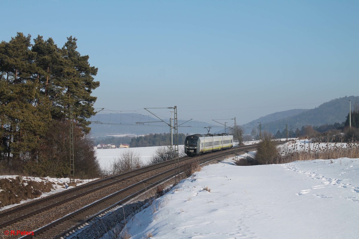 440 403 als ag84194 Plattling - Neumarkt(Oberpfalz) bei Darshofen. 21.01.17