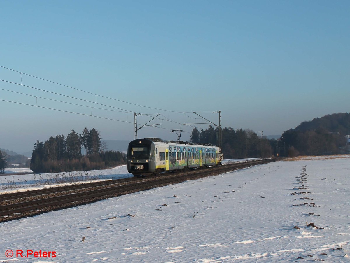 440 412 als AG84198 Plattling - Neumarkt(Oberpfalz) bei Seubersdorf. 21.01.17