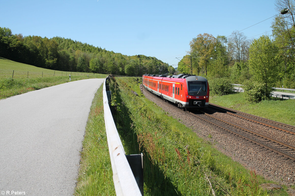 440 545-2 mit dem RE3 RE4070 München - Passau bei Hausach. 27.04.24