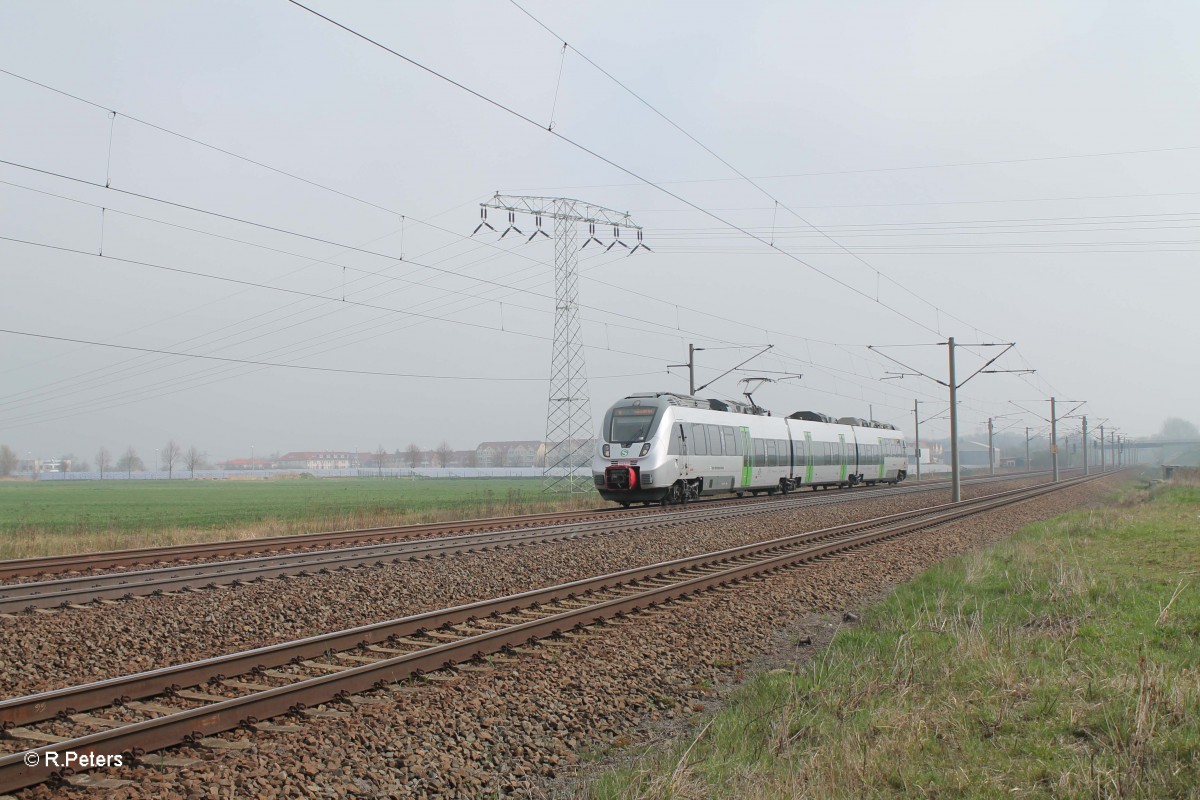 442 121-0 als S1 37126 Wurzen - Leipzig Miltizer Allee bei Borsdorf bei Leipzig. 29.03.14