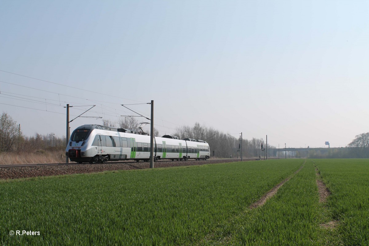 442 125-1 als S2 29567 Delitzsch unter. Bf - Leipzig Connewitz bei Podelwitz. 29.03.14