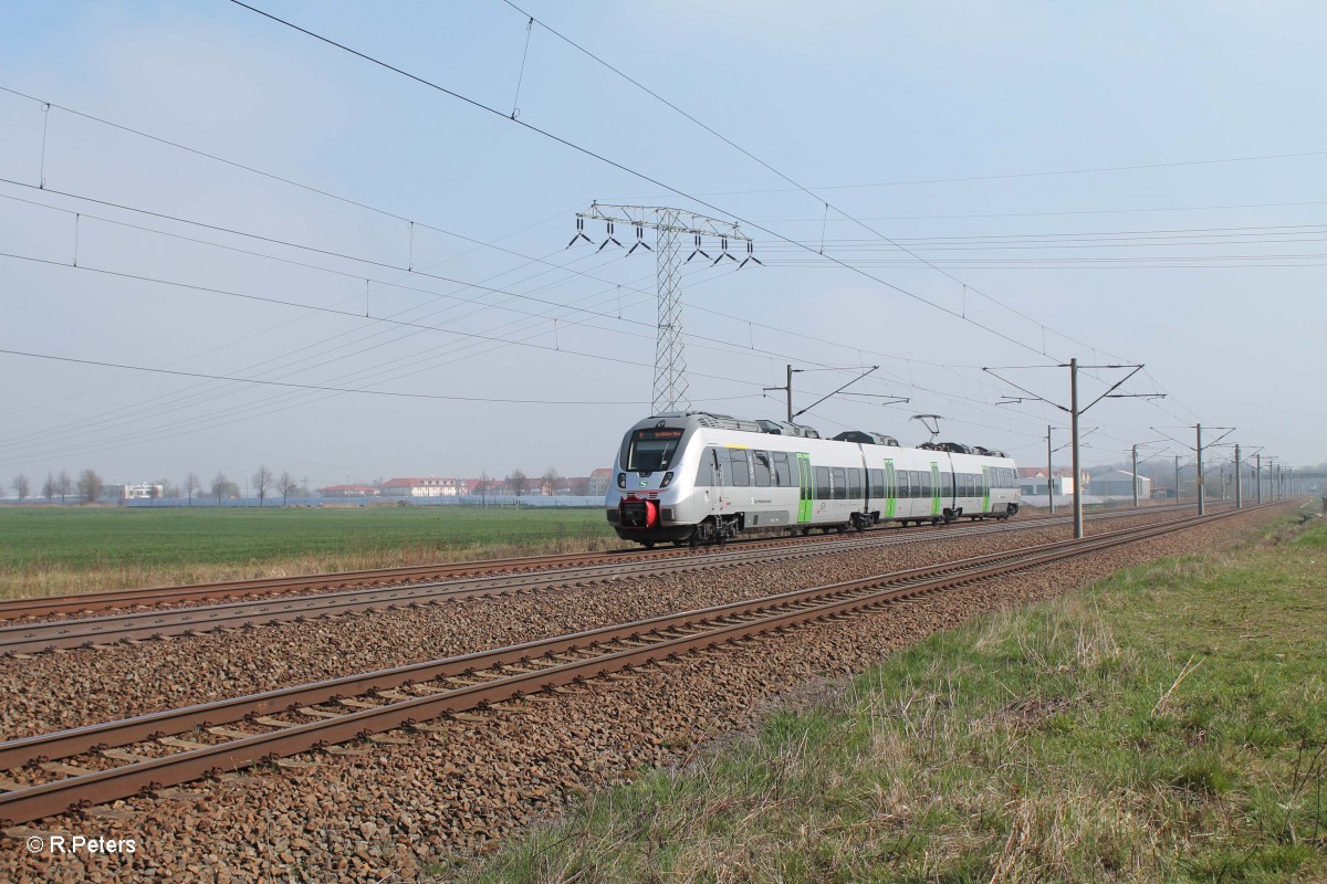 442 133-5 als S1 37128 Riesa - Leipzig Miltizer Allee beiBorsdorfbeiLeipzig. 29.03.14