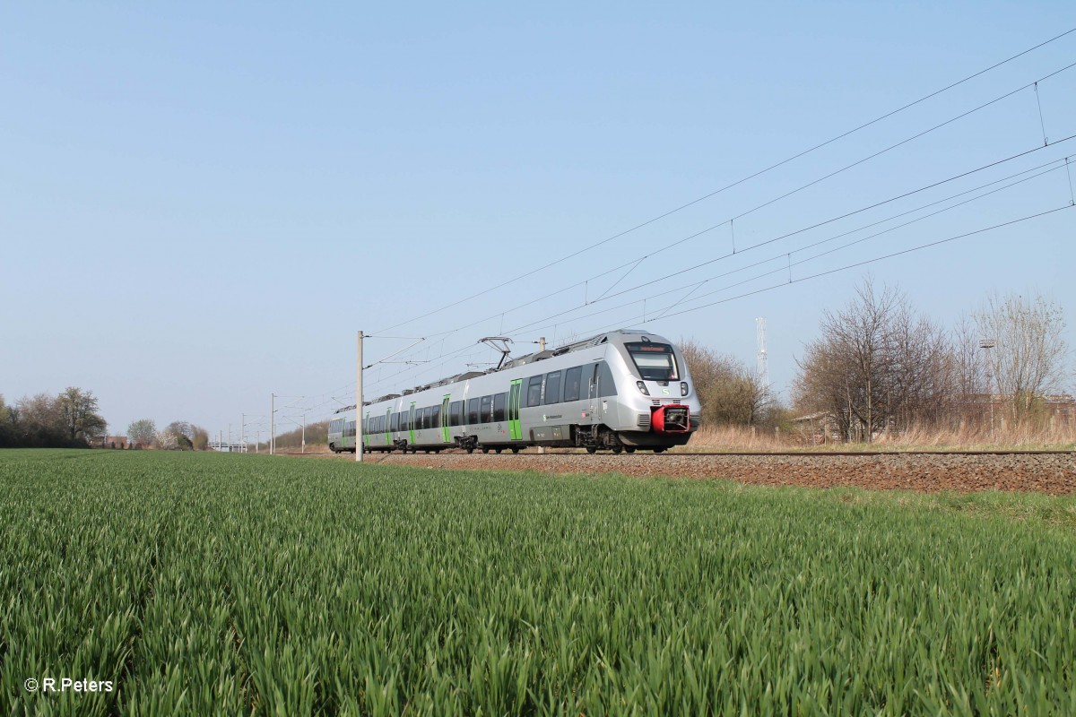 442 208 als S2 29569 Delitzsch - Leipzig Connewitz bei Podelwitz. 29.03.14