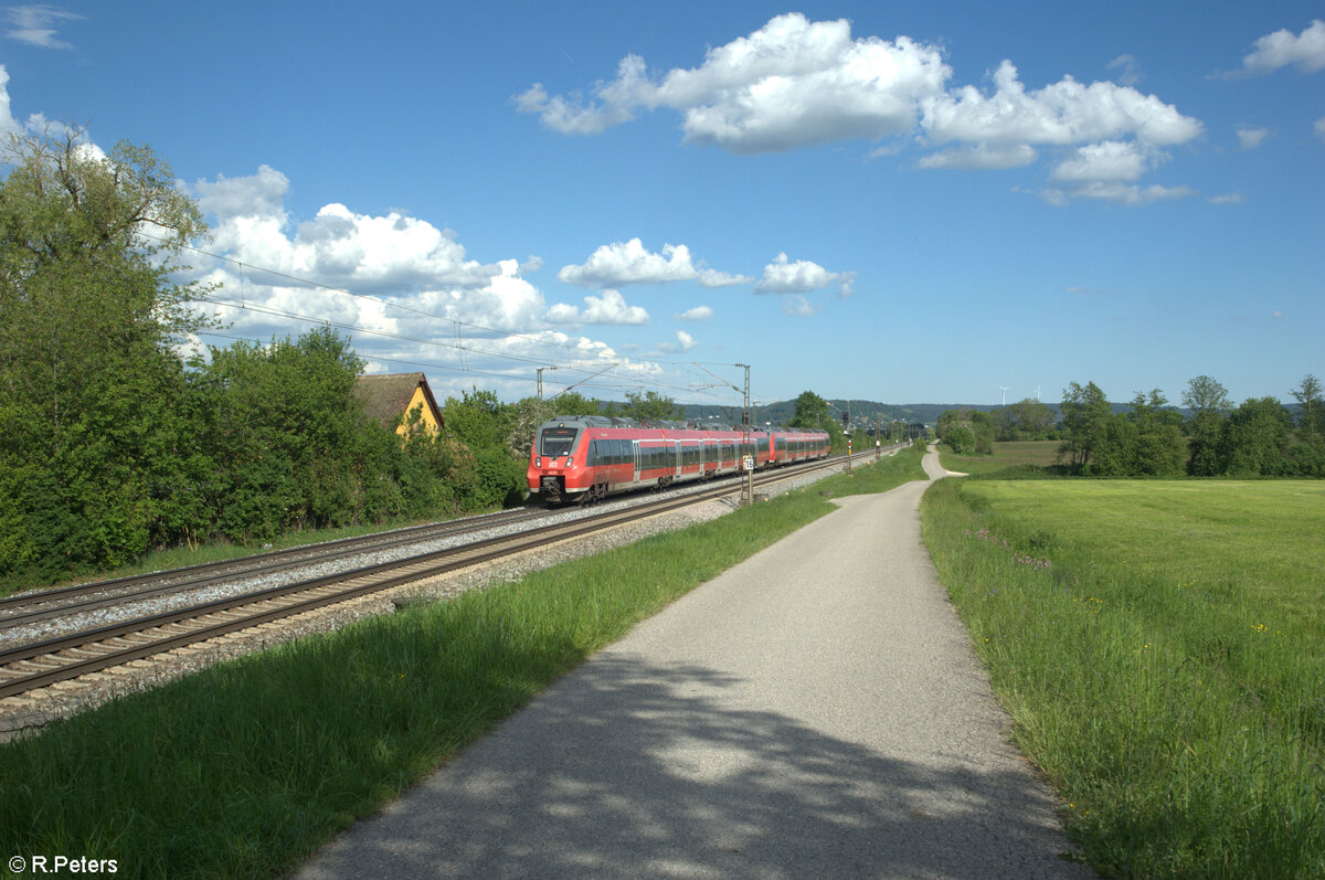 442 223 als S1 39180 Neumarkt/Oberpfalz - Bamberg bei Pölling. 14.05.24