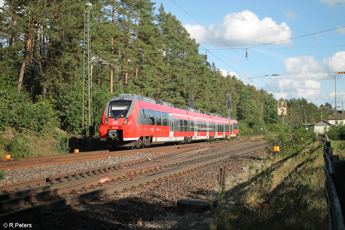 442 232-5 als S3 Neumarkt/Oberpfalz in Ochenbruck. 19.09.23