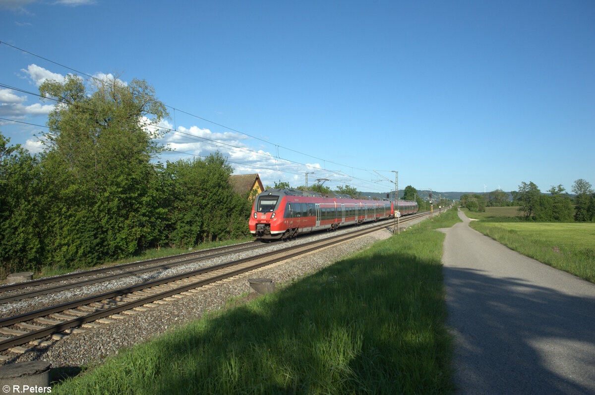 442 728  Oberasbach  als S1 39188 Neumarkt/Oberpfalz - Fürth bei Pölling. 14.05.24