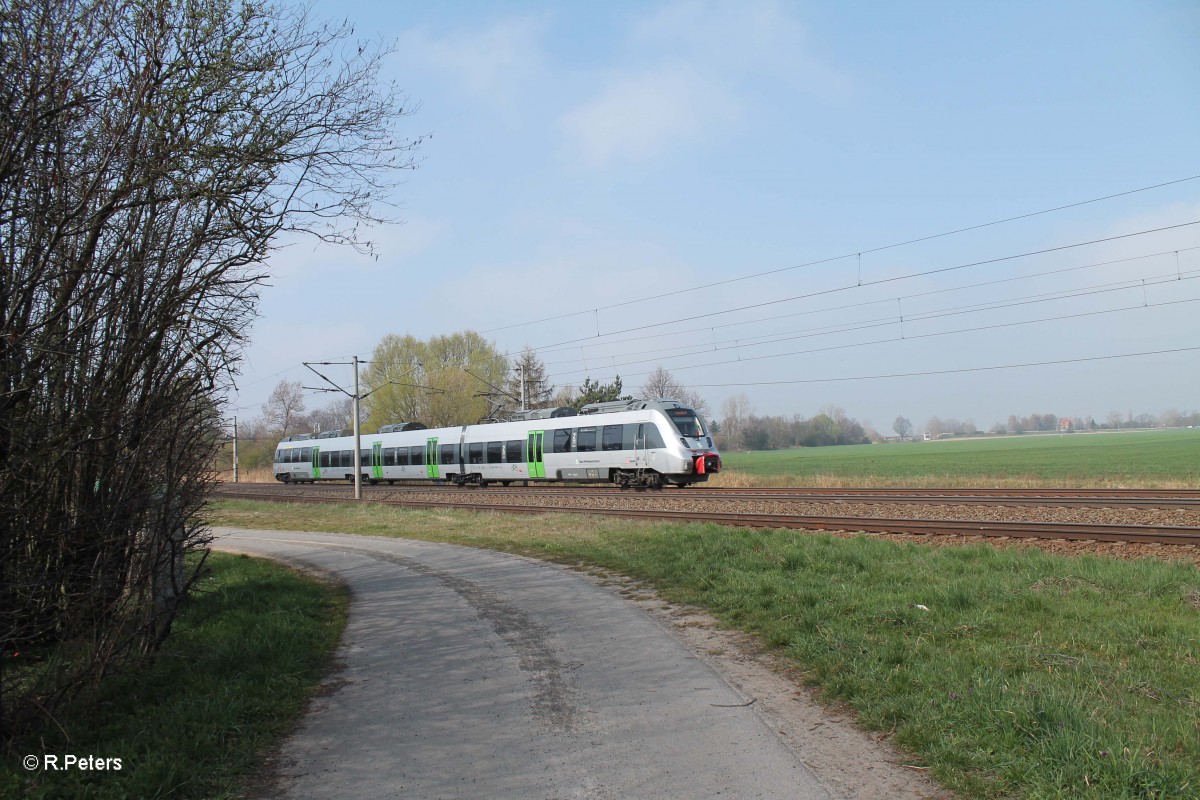 442 als S1 37130 Wurzen - Leipzig Miltizer Allee bei Borsdorf. 29.03.14