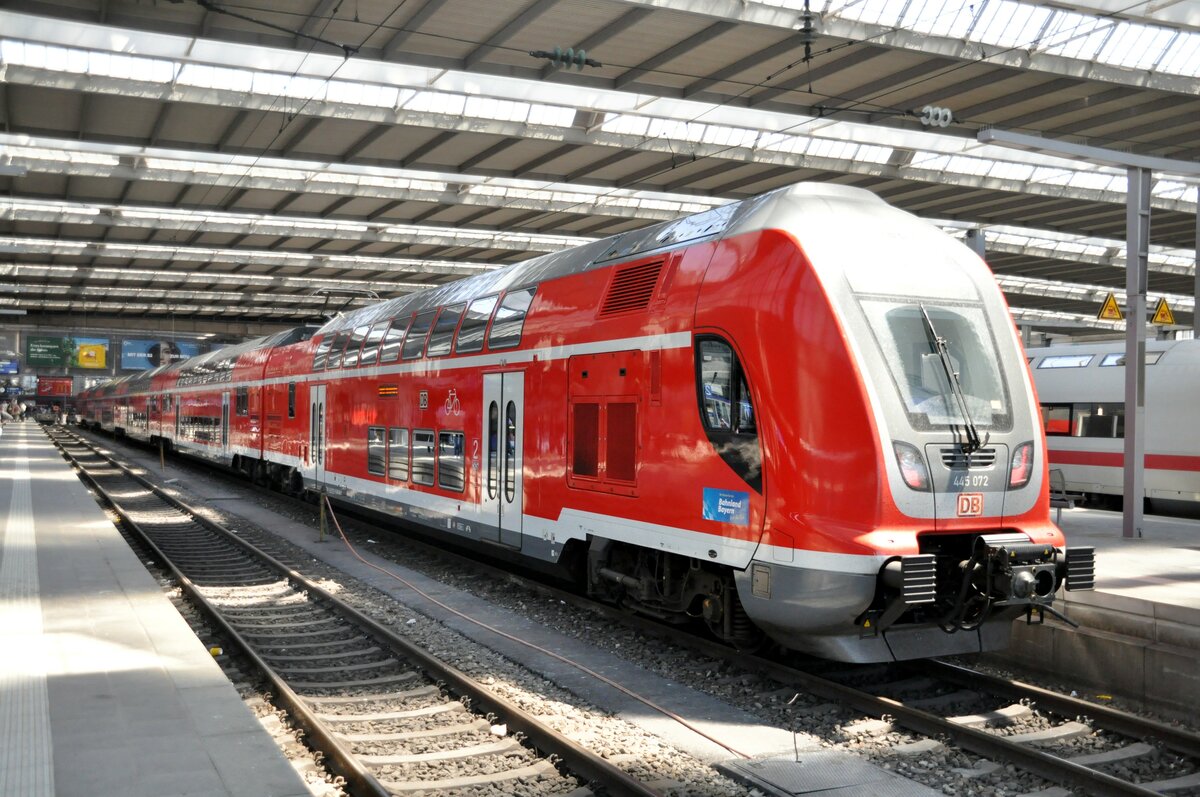445 072 im Hbf M�nchen am 04.06.2022.