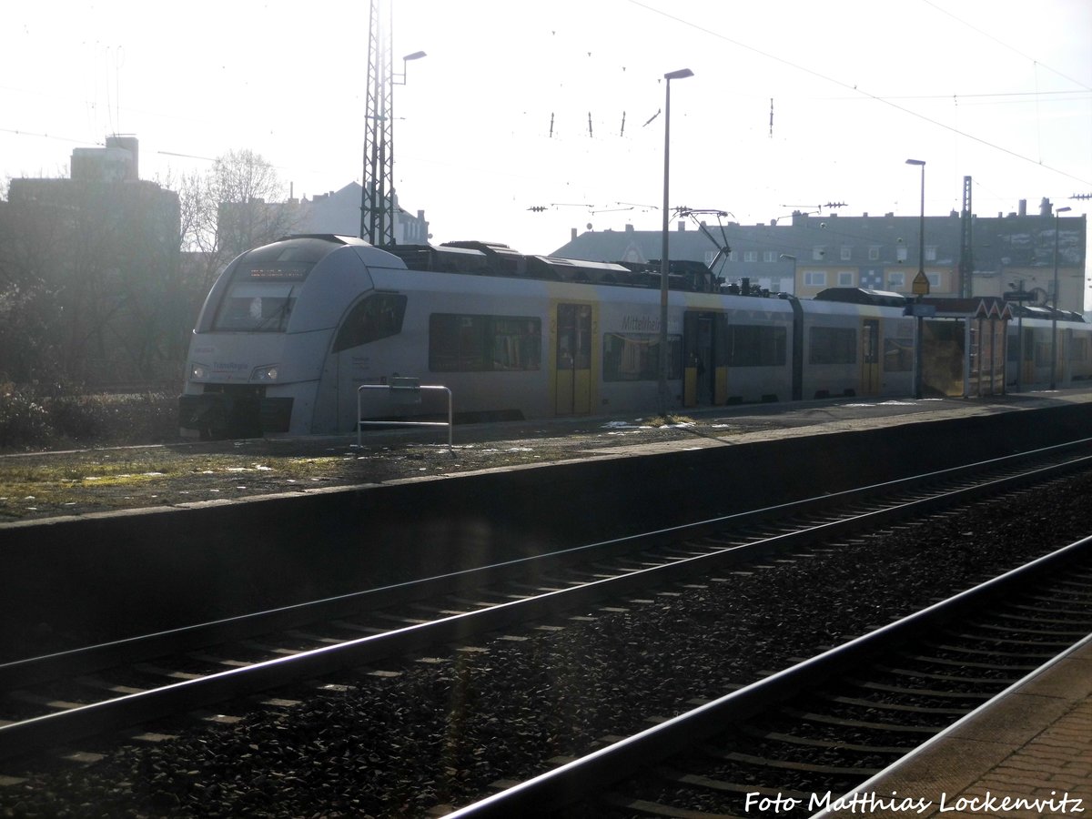 460 XXX der Mittelrheinbahn im Bahnhof Koblenz-L�tzel am 28.1.17