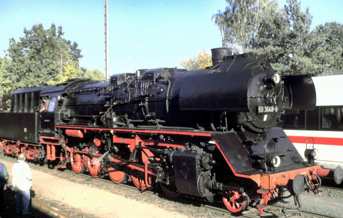 50 3648-8 in Nürnberg beim Jubiläum 100 Jahre DB Museum Nürnberg am 16.10.1999.
