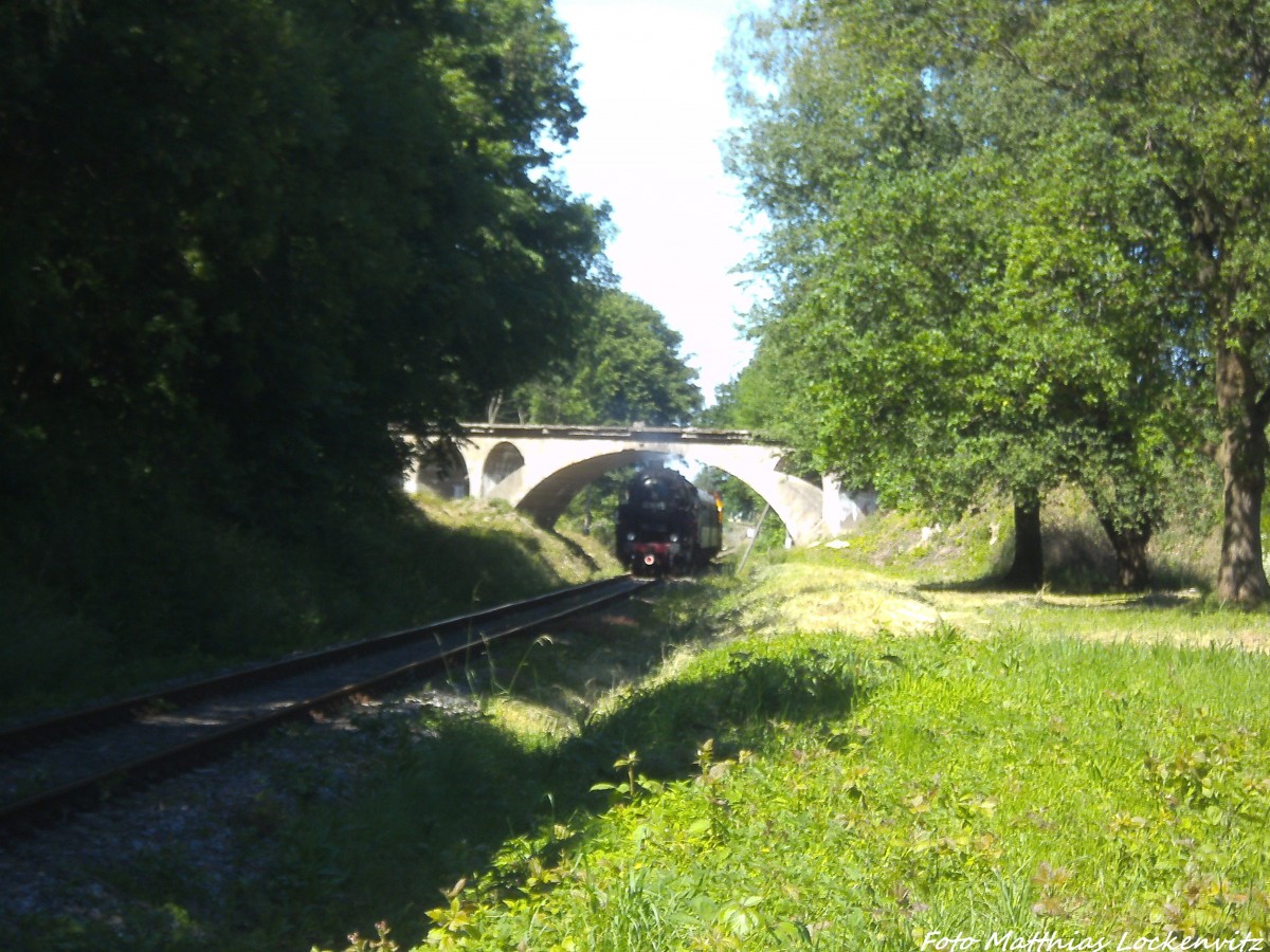 52 8079 als Schlusslicht unterwegs nach Bergen auf R�gen am 15.6.14