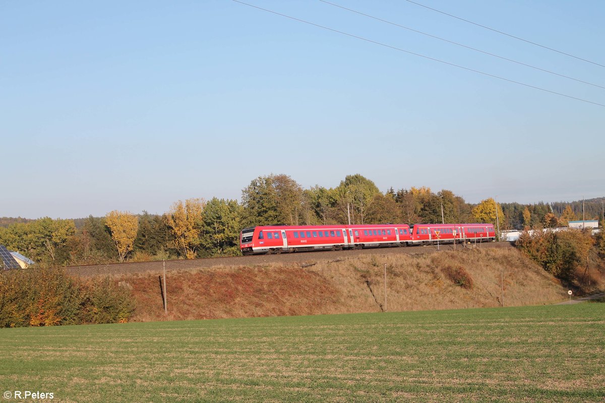 612 660-0 + 612 167 verlassen Pechbrunn in Richtung Marktredwitz und weiter nach Hof. 12.10.18