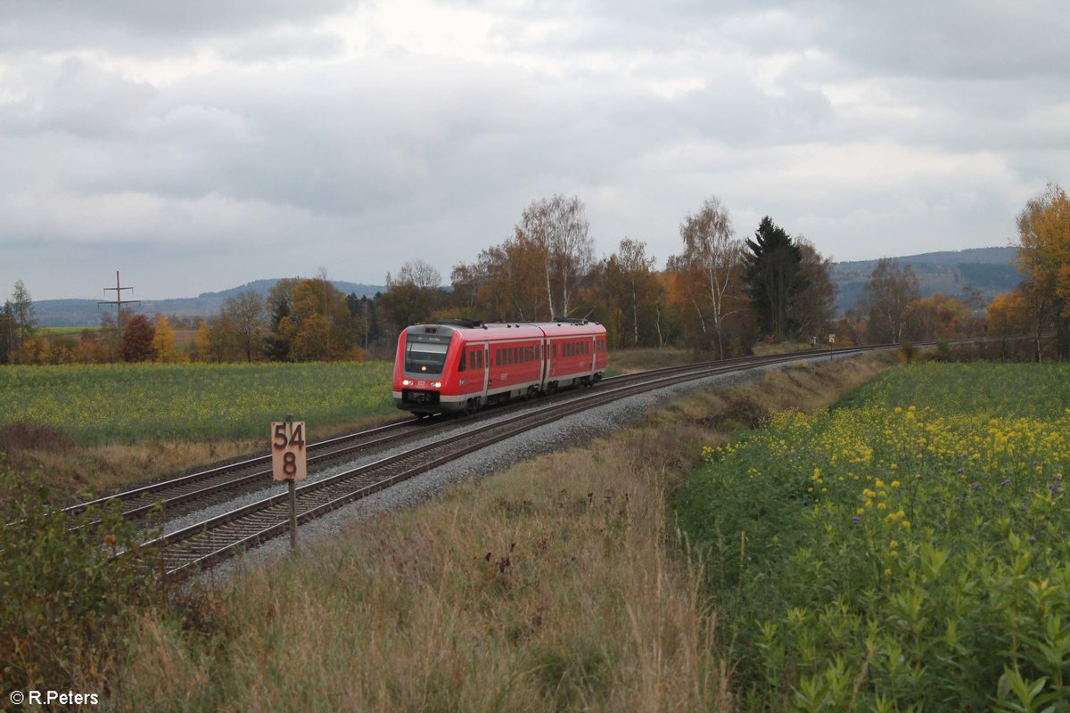 612 972 als RE nach Hof bei Unterthölau 26.10.17