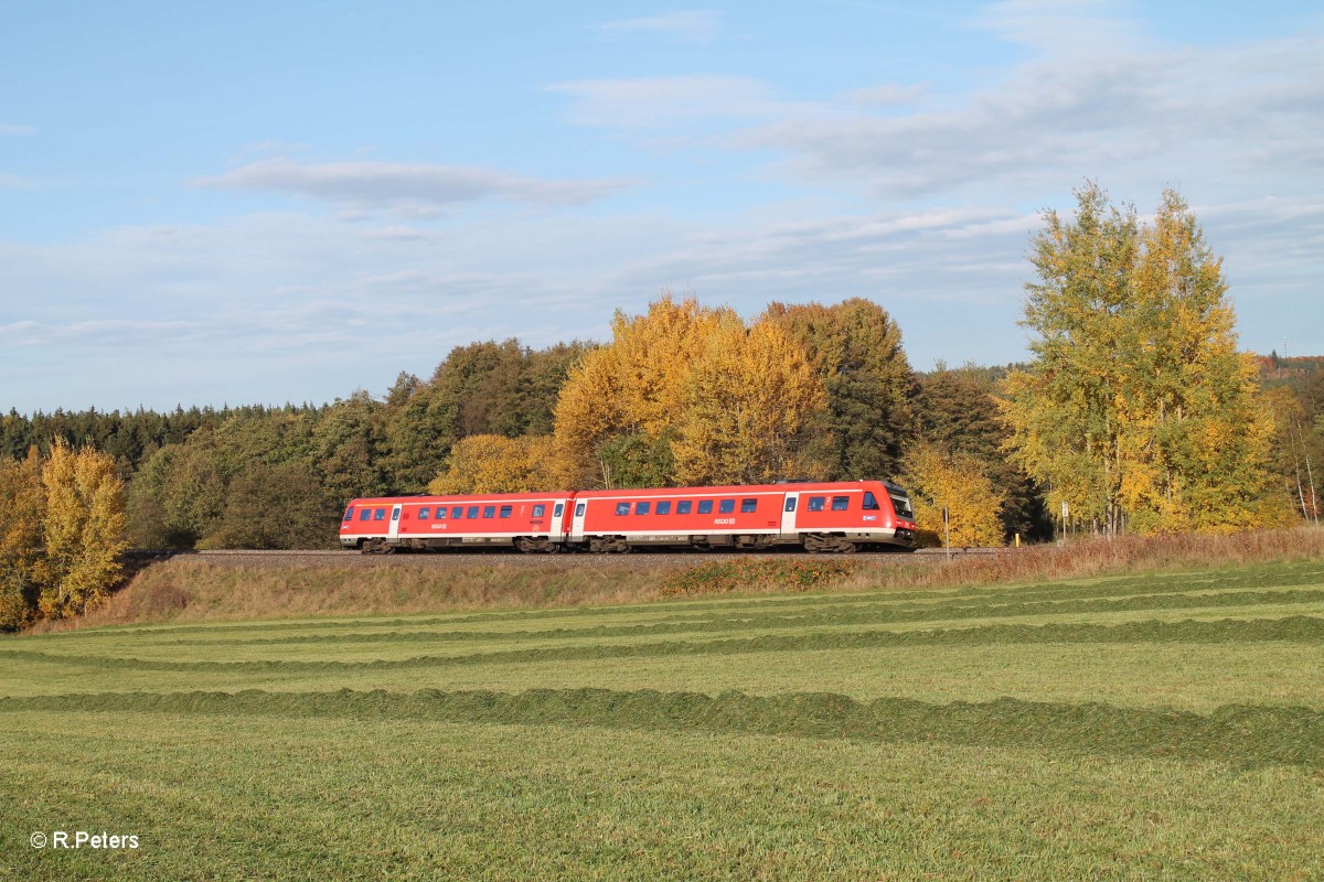 612er als FSX bei Oberteich. 22.10.13