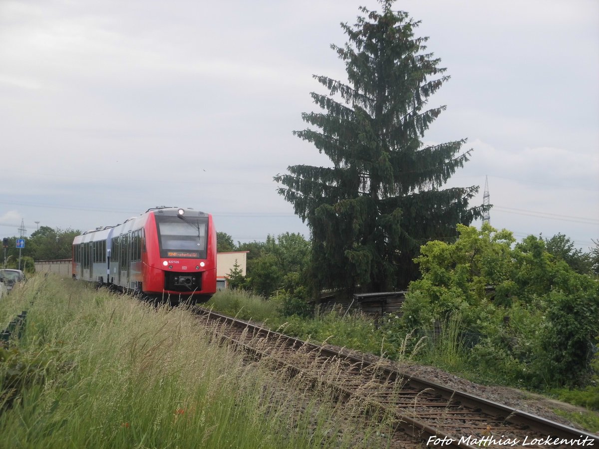 622 526 / 026 aus Eiswoog kommend bei der einafhrt in Gr�nstadt am 1.6.16