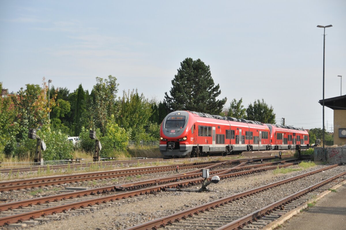 633 538 und 633 in Vöhringen am 18.08.2022.