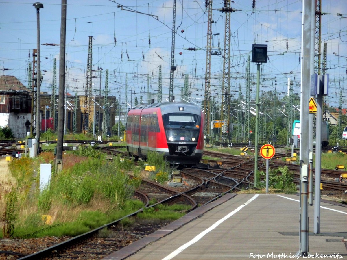 642 008 / 508 bei der Einfahrt in den Leipziger Hbf am 29.6.16