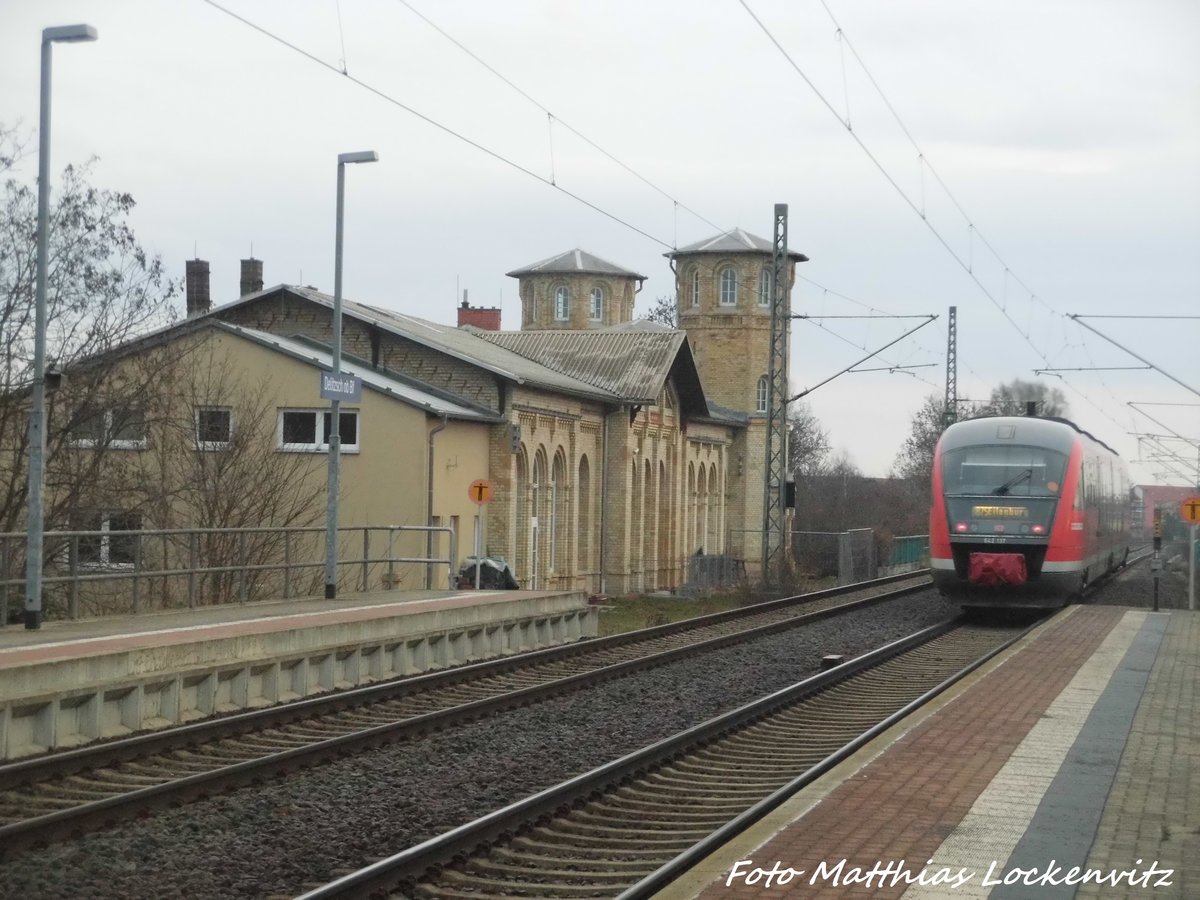 642 137 / 637 verl�sst den Bahnhof Delitzsch ob Bf in Richtung Eilenburg am 3.3.16