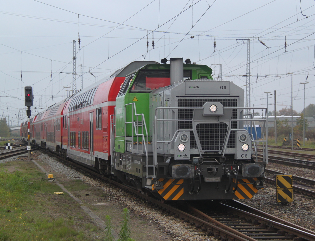 650 114-8 War am 16.10.2014 mit dem PbZ von Rostock Hbf nach Berlin/Cottbus beschftigt.