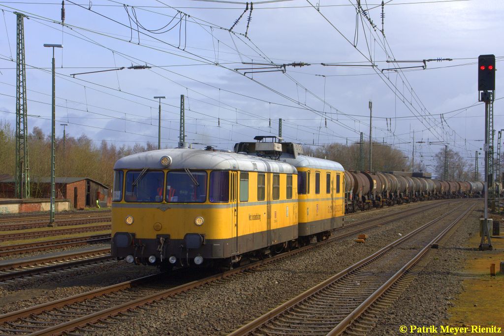 725/726 004 (GMTZ 004) als Messfahrt in Stade auf dem Weg nach Cuxhaven am 30.03.2015