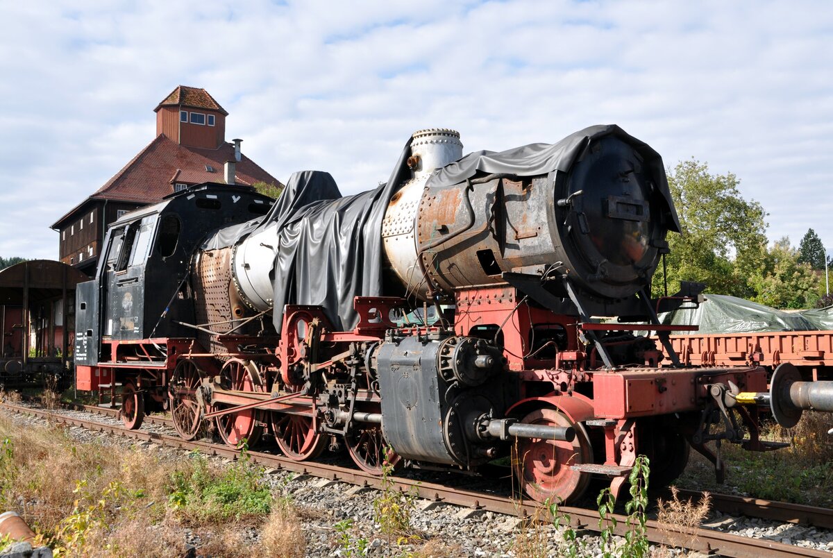 86 346 der Ulmer Eisenbahnfreunde in Aufarbeitung in Münsingen am 17.09.2016.