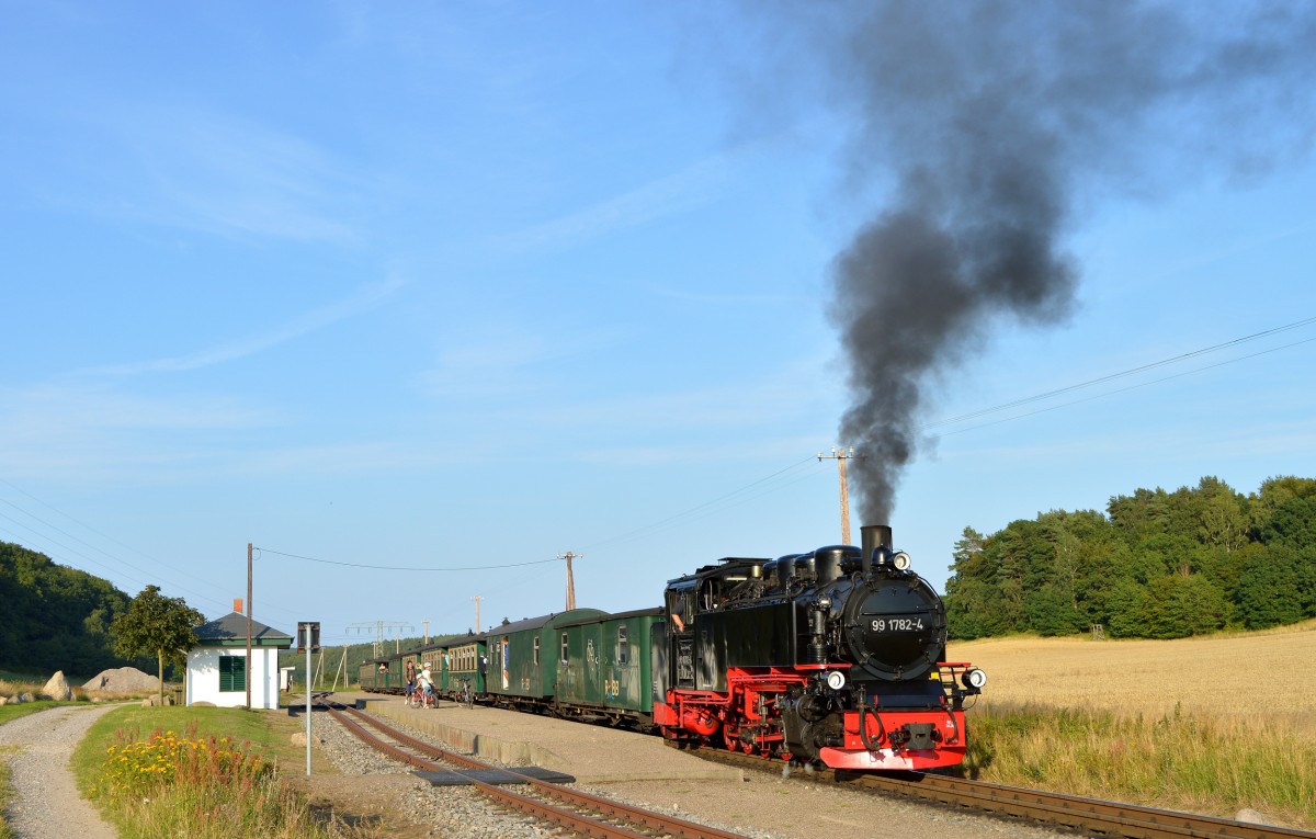 99 1782-4 fährt aus dem Hp.Seelvitz mit P 110 am 06.08.2015 aus