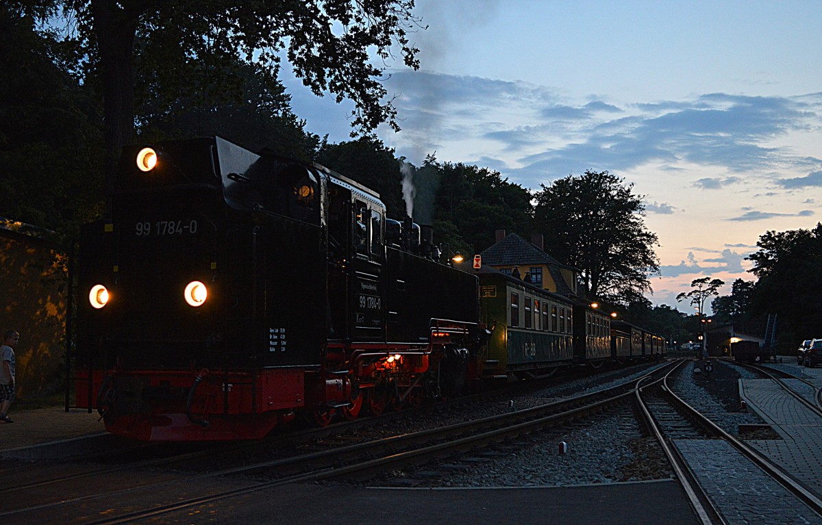 99 1784-0 kurz nach der Einfahrt mit P 113 in Ghren am 07.08.2015