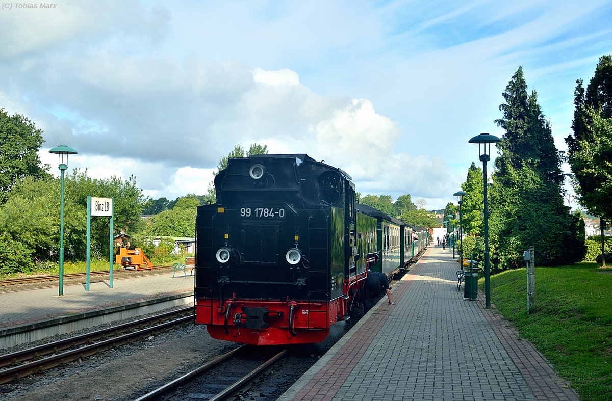 99 1784-0 mit P 101 in Binz am 19.07.2016