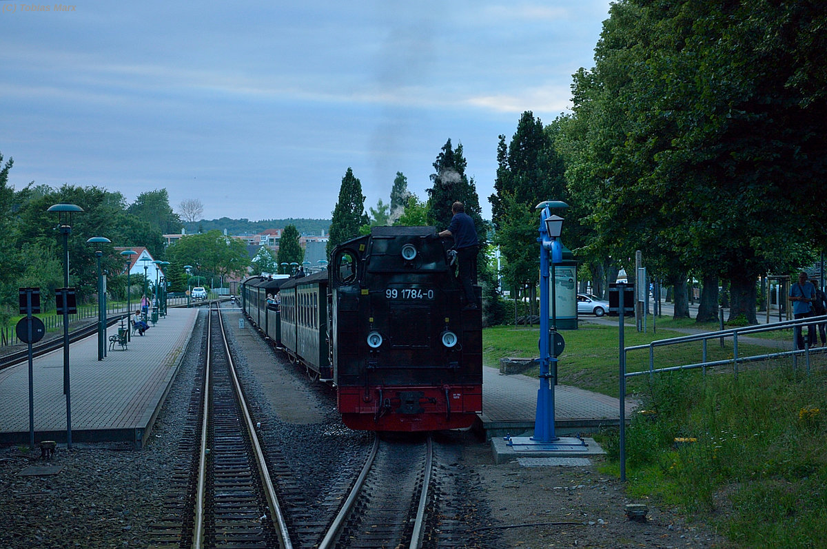 99 1784-0 mit P 113 in Binz LB am 19.07.2016